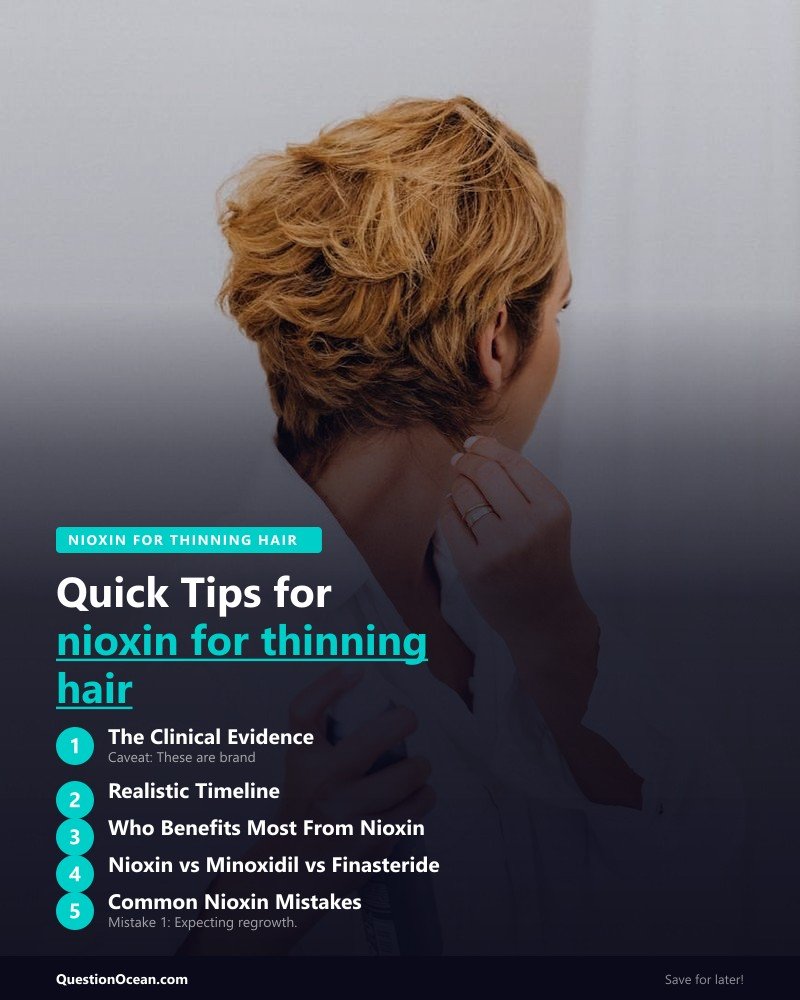 Key takeaways about nioxin for thinning hair