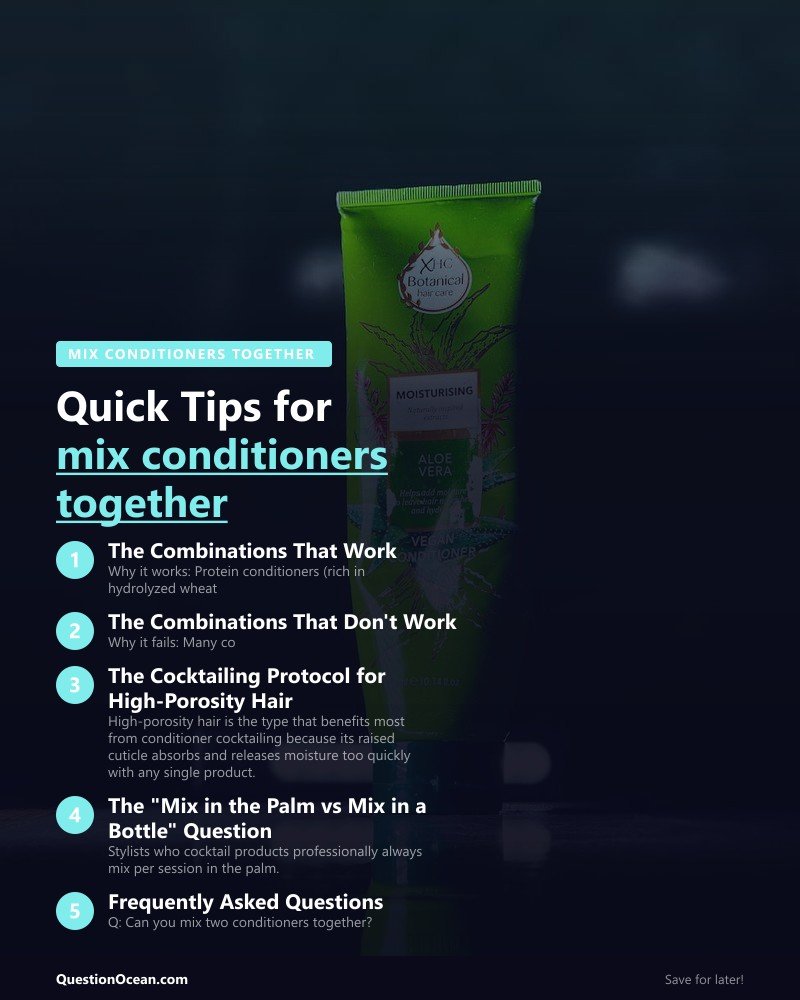 Key takeaways about mix conditioners together