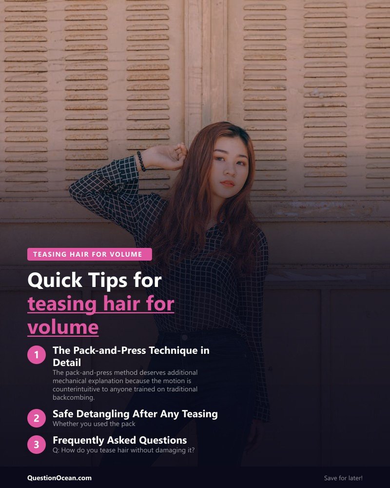 Key takeaways about teasing hair for volume