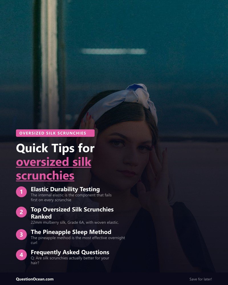 Key takeaways about oversized silk scrunchies