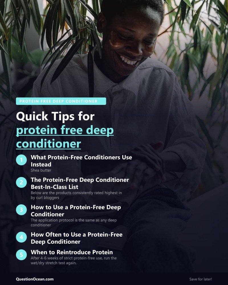 Key takeaways about protein free deep conditioner