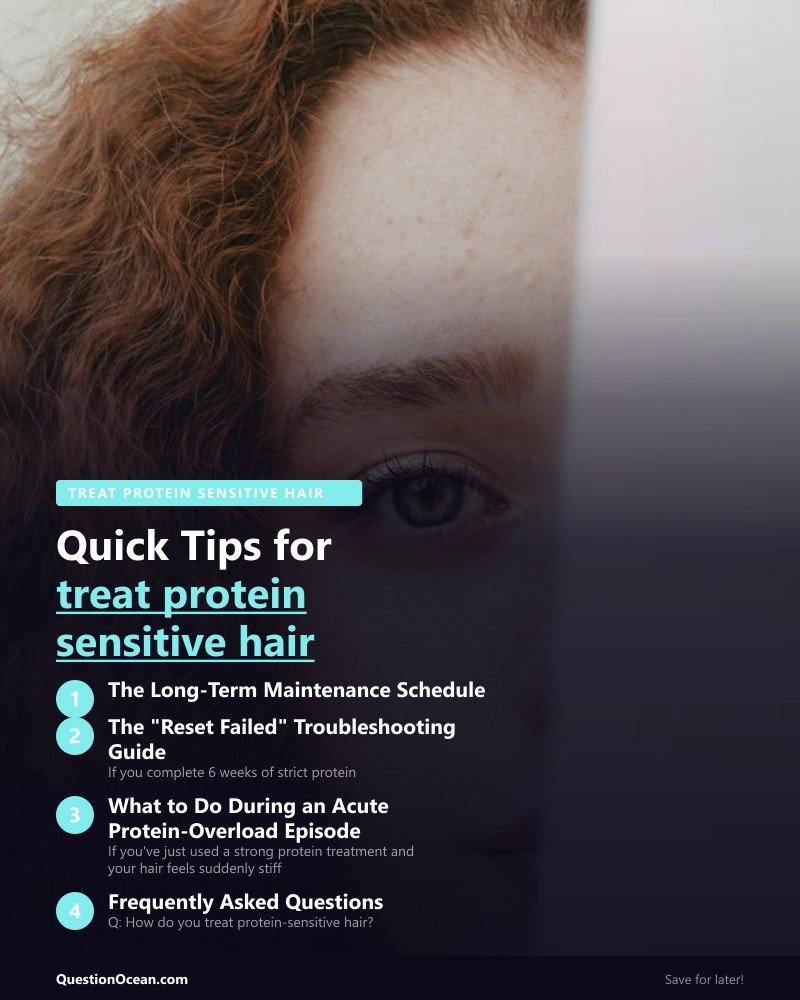 Key takeaways about treat protein sensitive hair