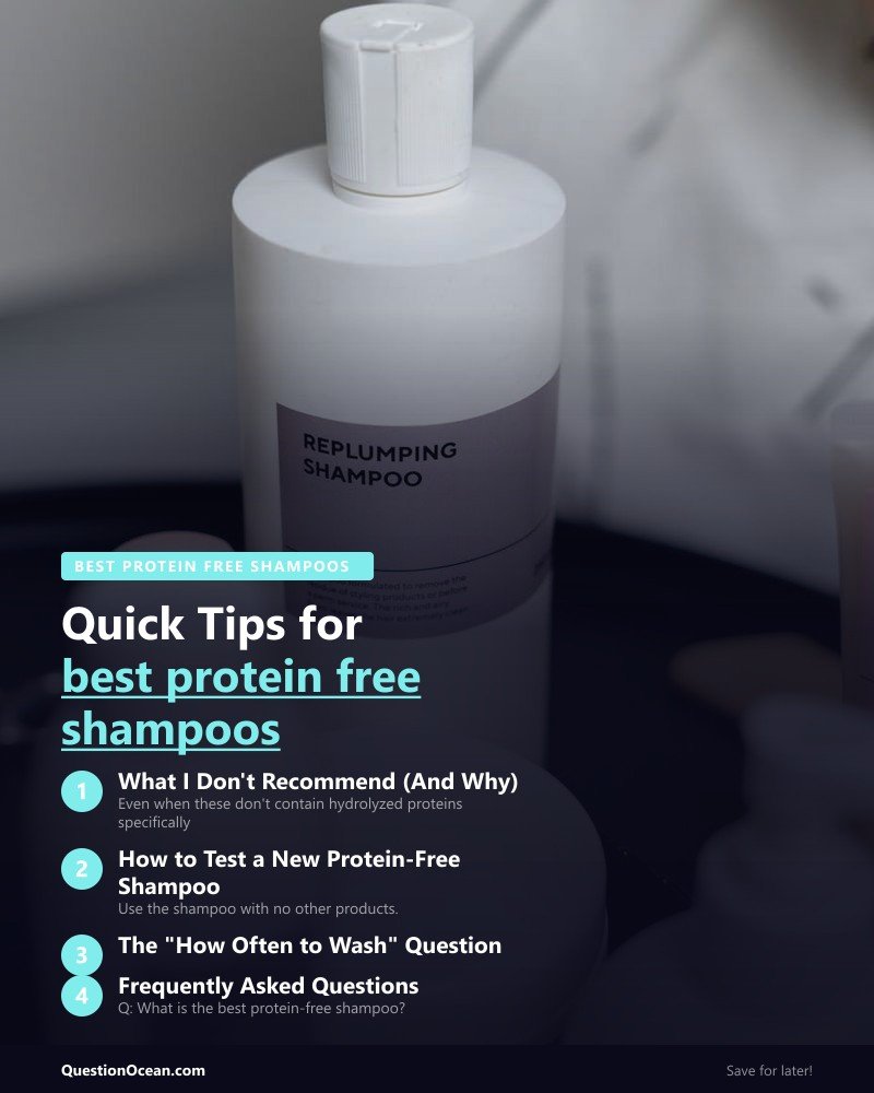 Key takeaways about best protein free shampoos