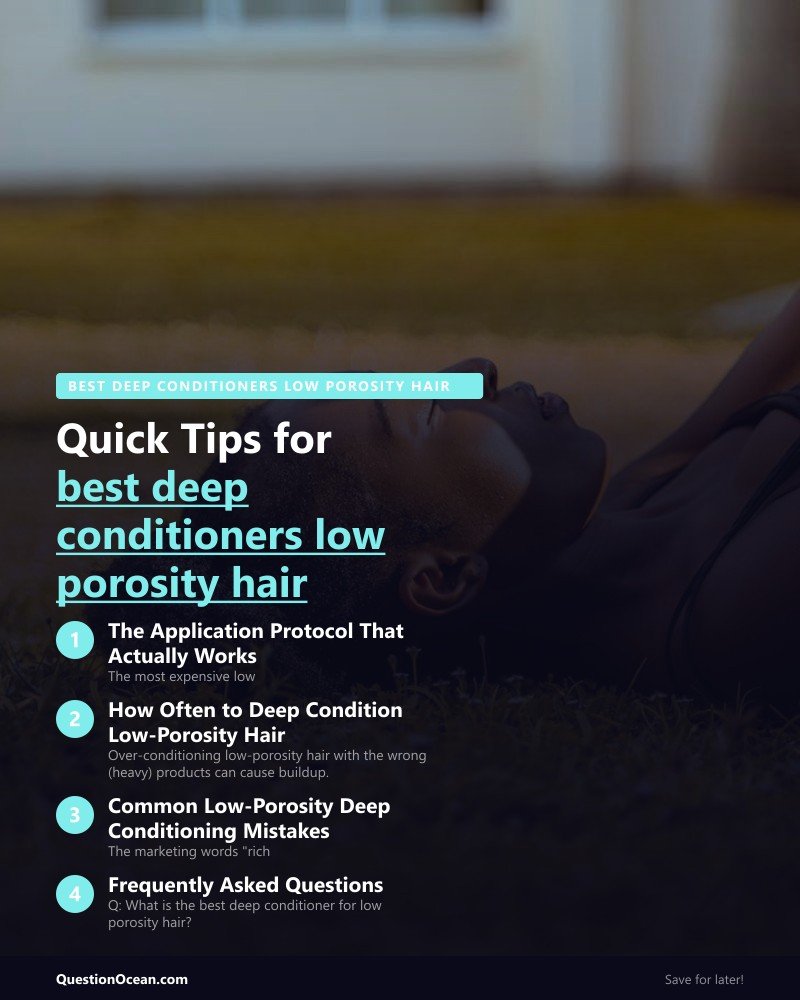 Key takeaways about best deep conditioners low porosity hair