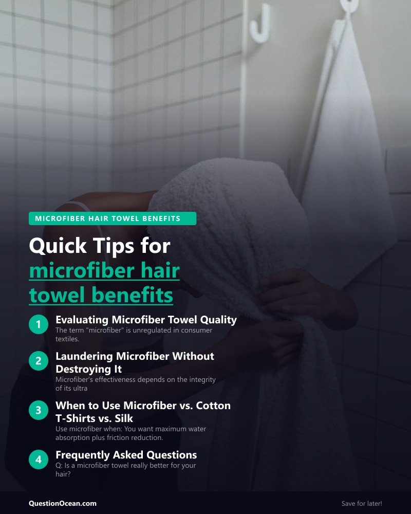 Key takeaways about microfiber hair towel benefits