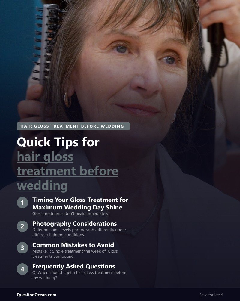 Key takeaways about hair gloss treatment before wedding
