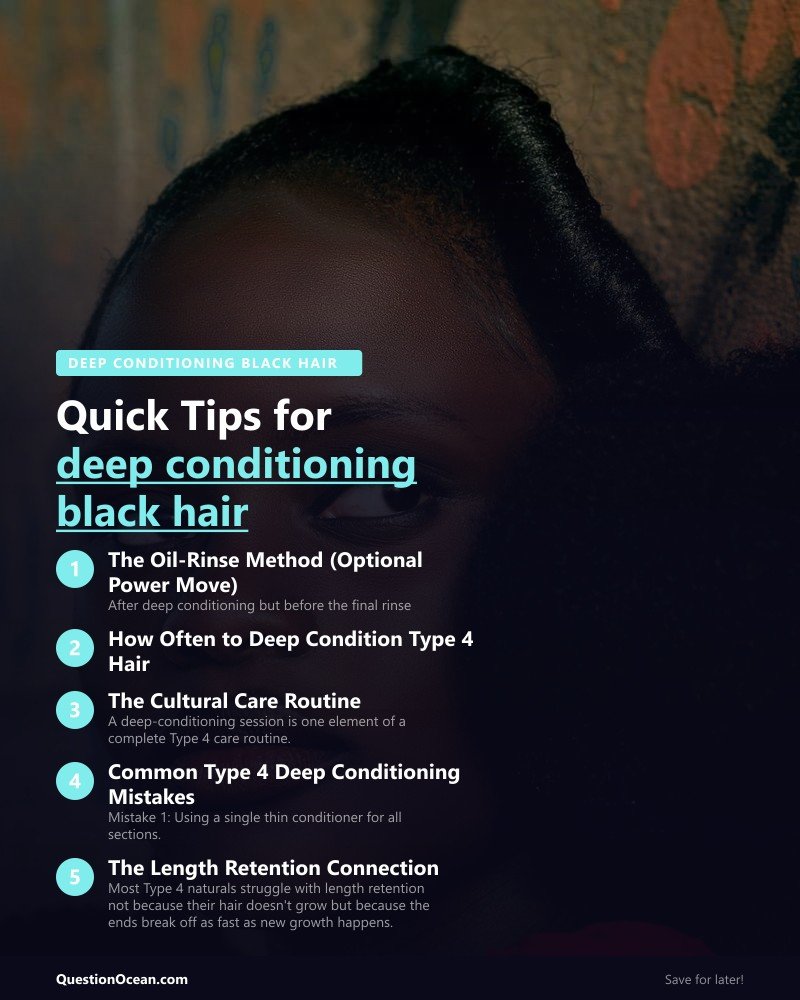 Key takeaways about deep conditioning black hair