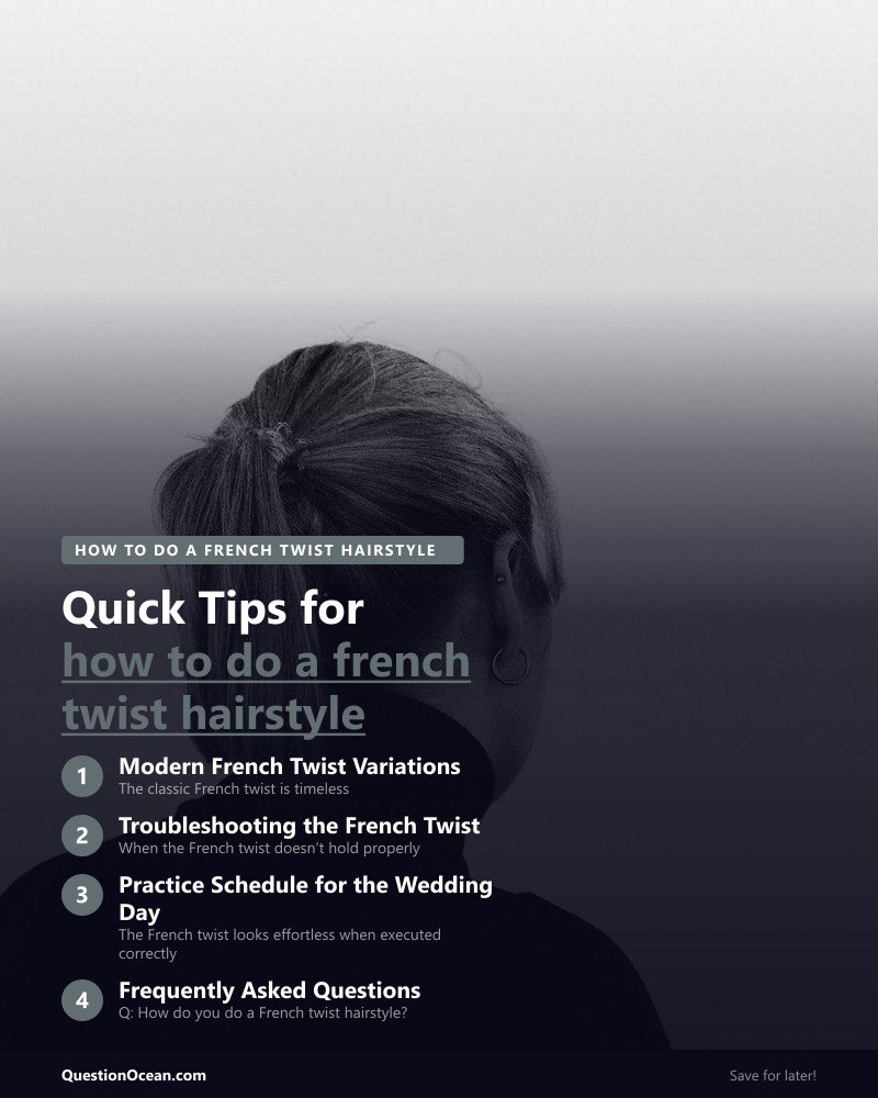 Key takeaways about how to do a french twist hairstyle