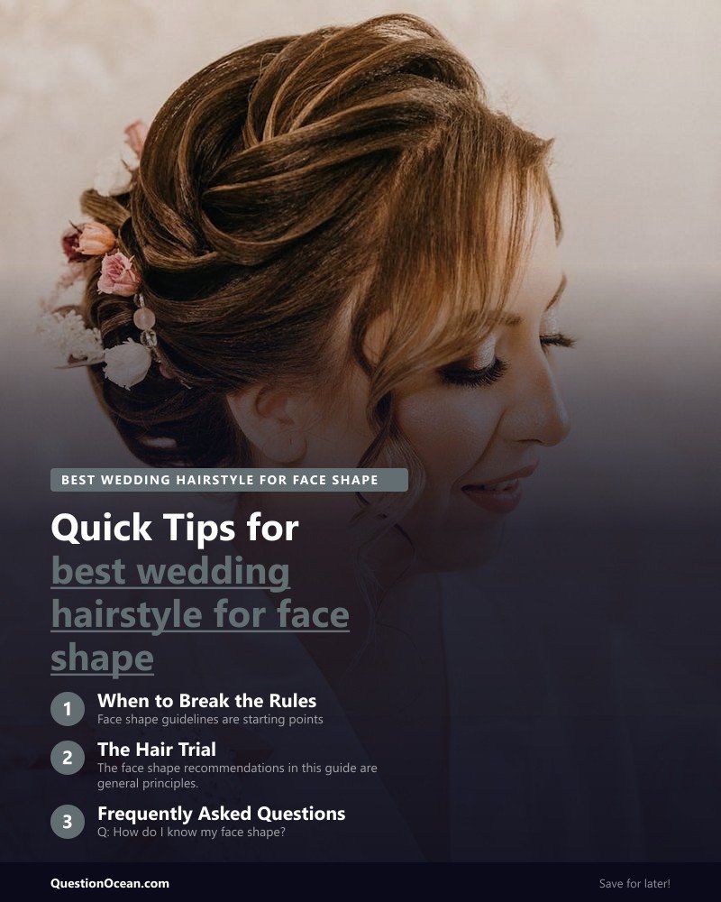 Key takeaways about best wedding hairstyle for face shape