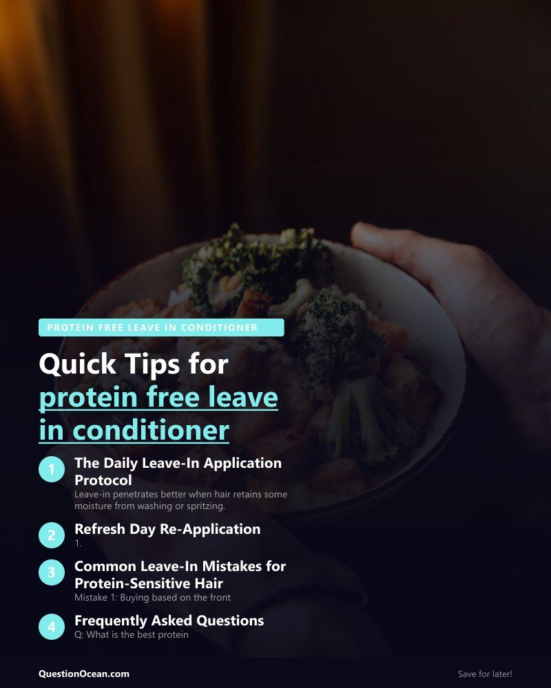 Key takeaways about protein free leave in conditioner