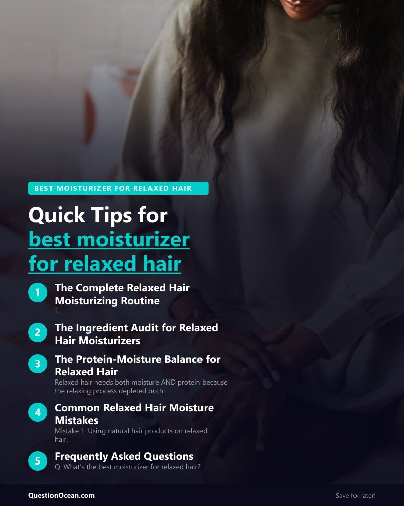 Key takeaways about best moisturizer for relaxed hair
