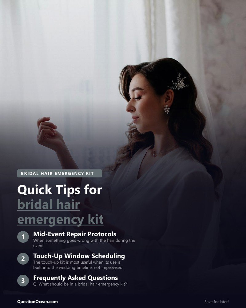 Key takeaways about bridal hair emergency kit