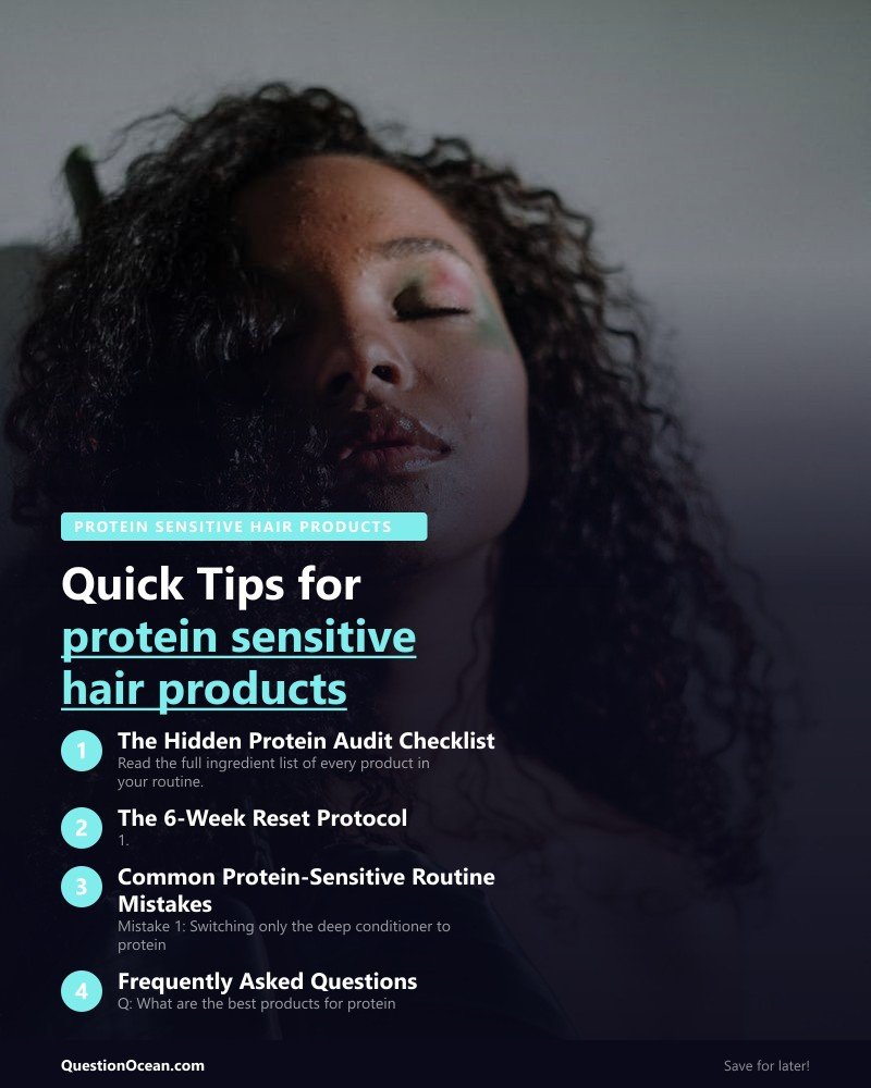 Key takeaways about protein sensitive hair products