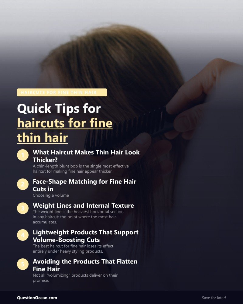 Key takeaways about haircuts for fine thin hair 2026