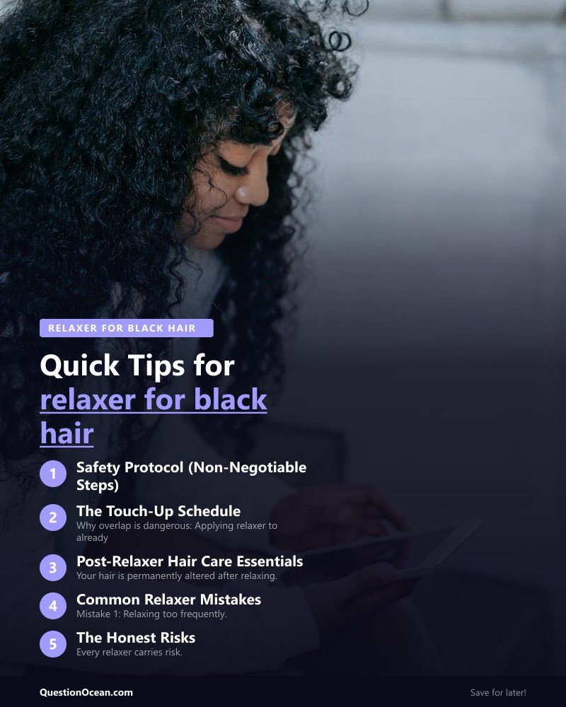 Key takeaways about relaxer for black hair