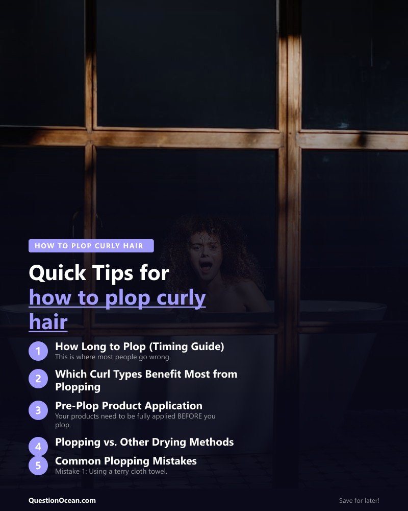 Key takeaways about how to plop curly hair