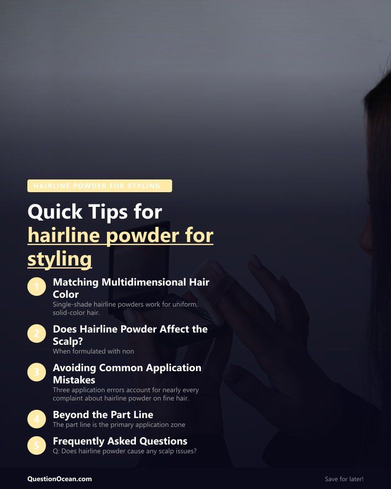 Key takeaways about hairline powder for styling