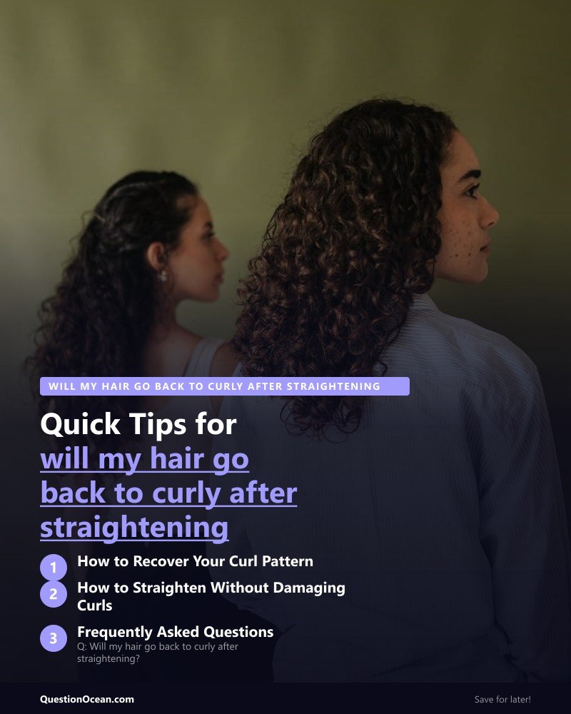 Key takeaways about will my hair go back to curly after straightening