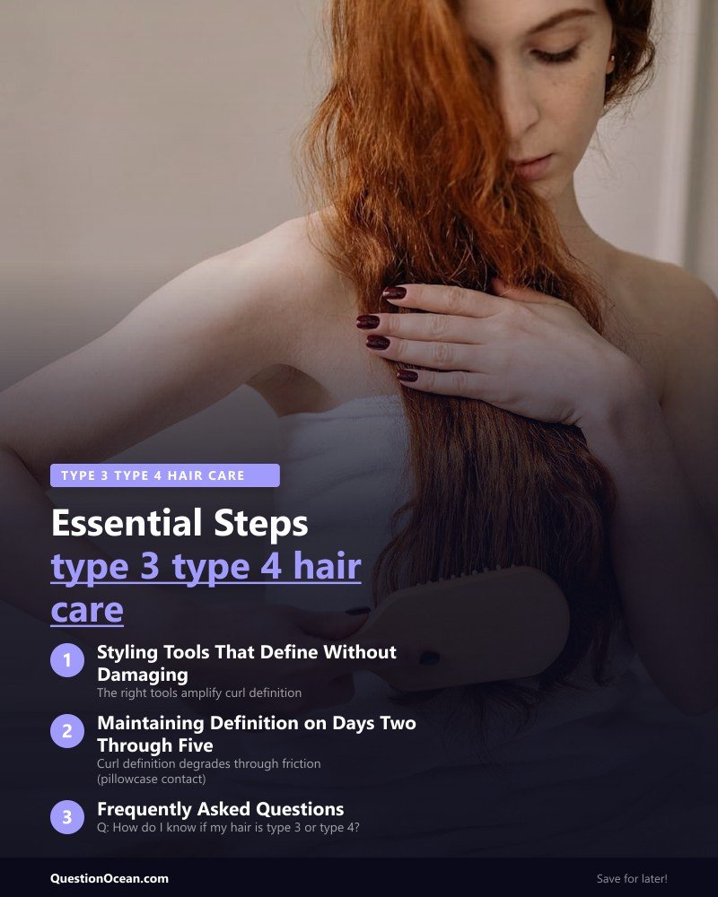 Key takeaways about type 3 type 4 hair care