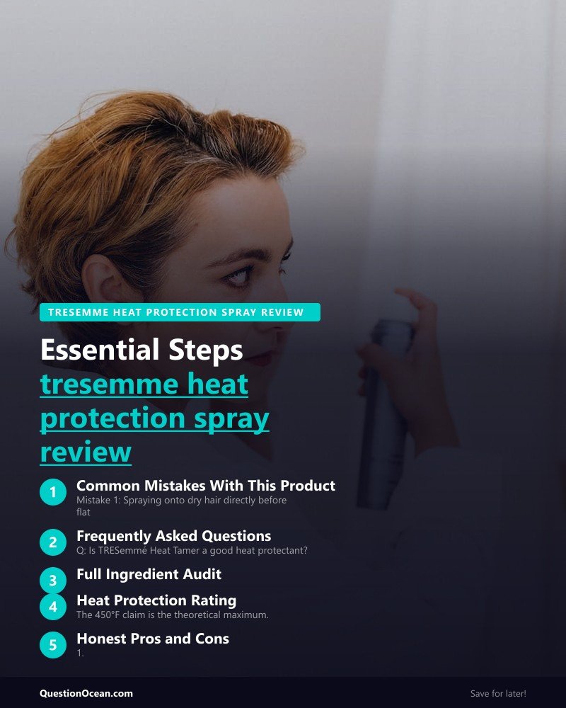 Key takeaways about tresemme heat protection spray review