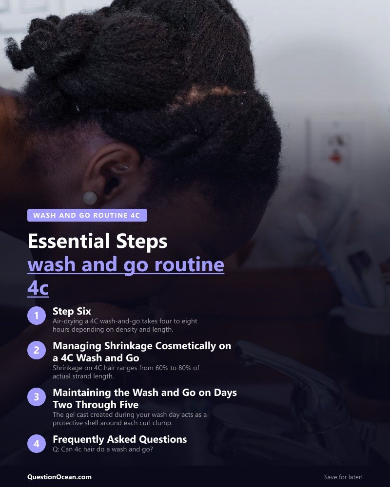 Key takeaways about wash and go routine 4c