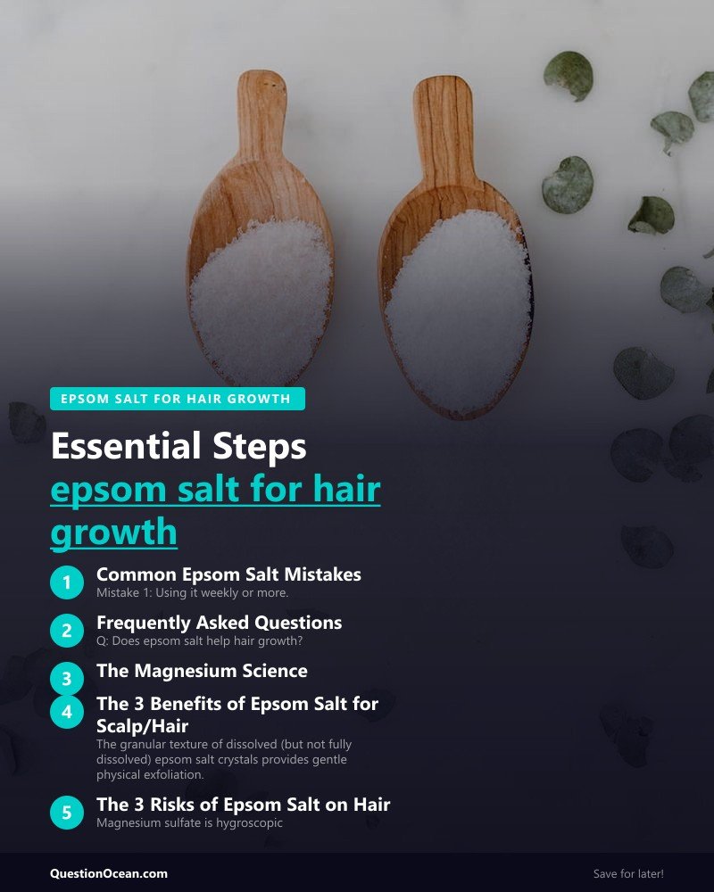 Key takeaways about epsom salt for hair growth