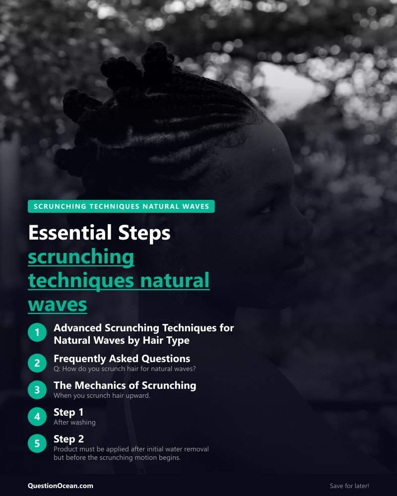 Key takeaways about scrunching techniques natural waves