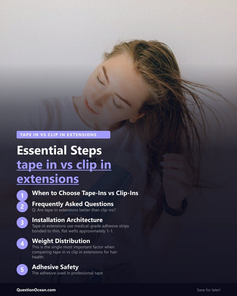 Key takeaways about tape in vs clip in extensions
