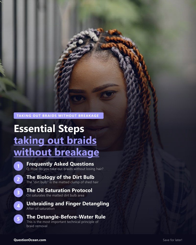 Key takeaways about taking out braids without breakage