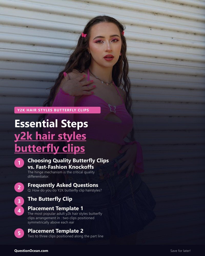 Key takeaways about y2k hair styles butterfly clips