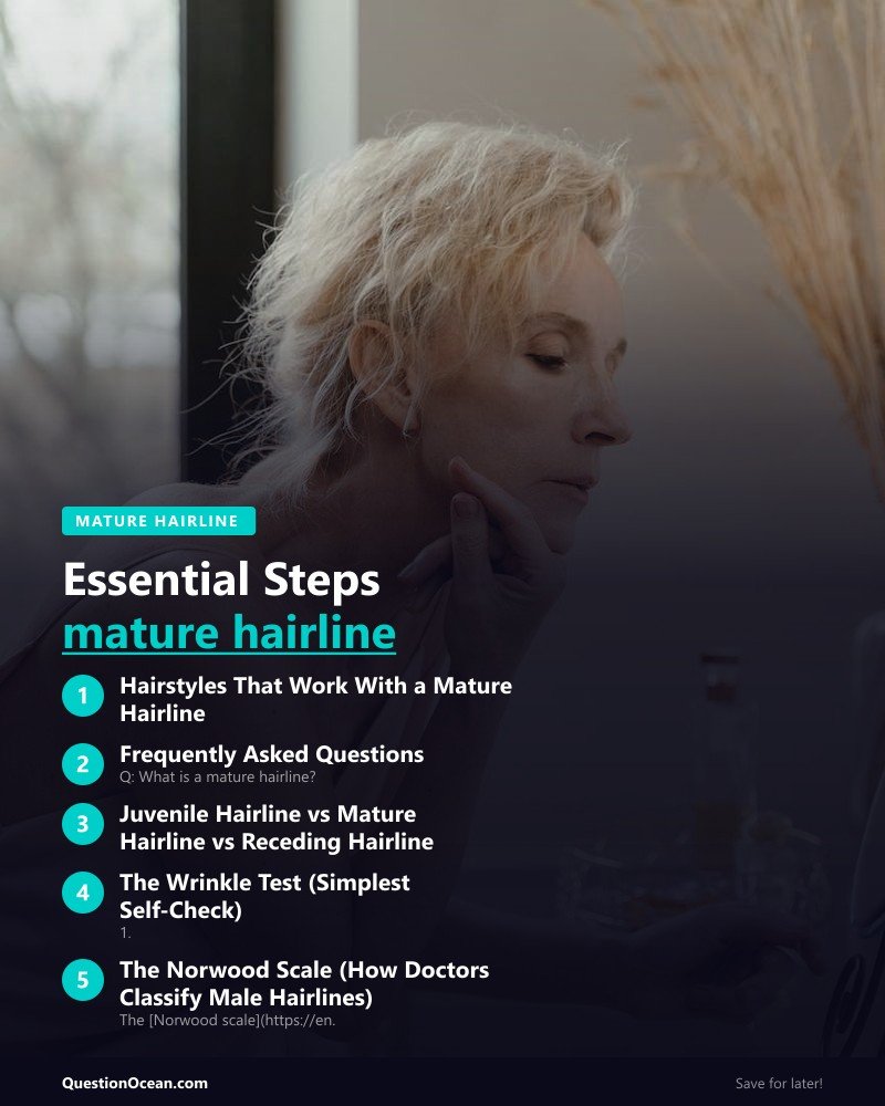 Key takeaways about mature hairline