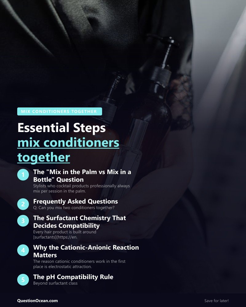 Key takeaways about mix conditioners together