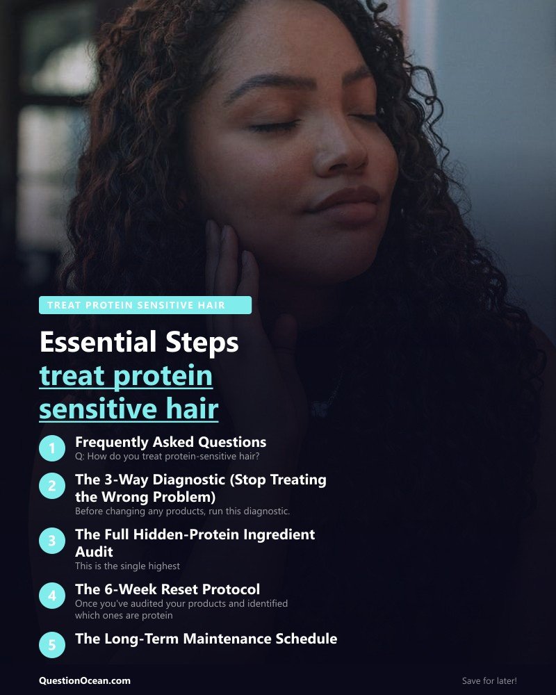 Key takeaways about treat protein sensitive hair