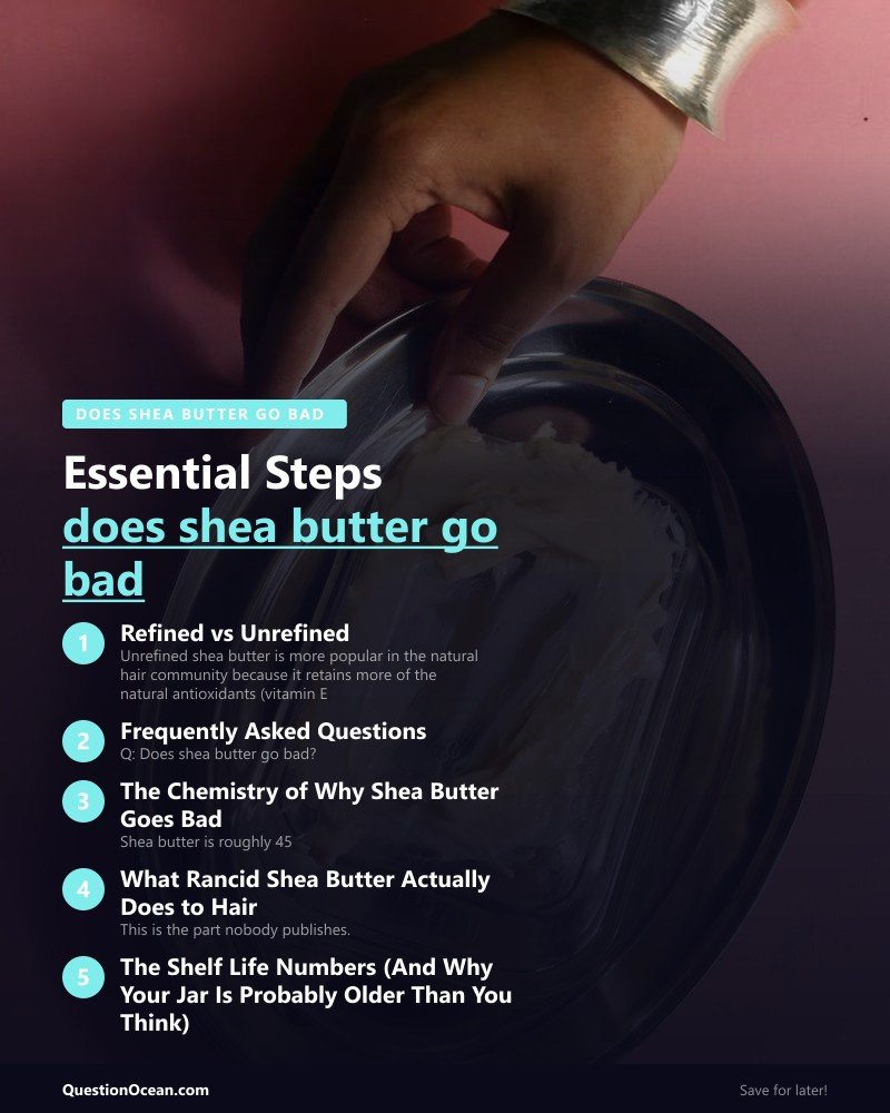 Key takeaways about does shea butter go bad