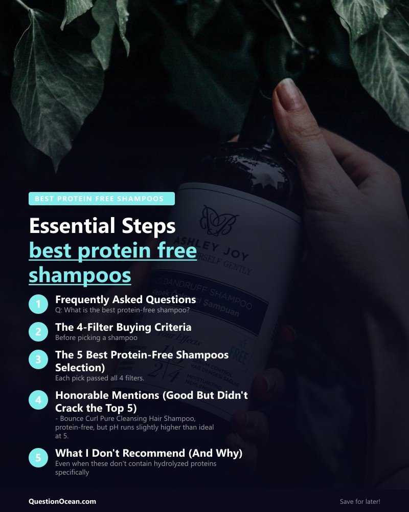 Key takeaways about best protein free shampoos