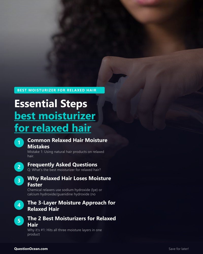 Key takeaways about best moisturizer for relaxed hair