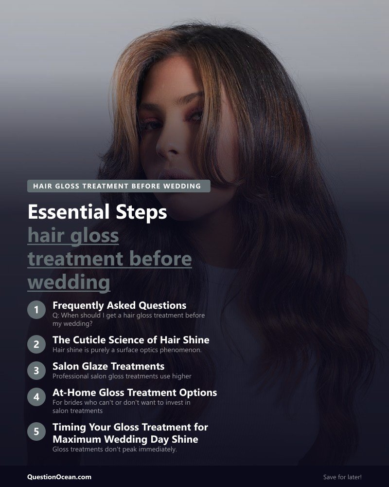 Key takeaways about hair gloss treatment before wedding
