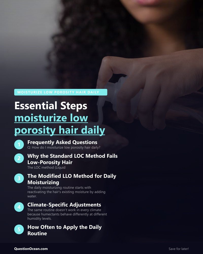 Key takeaways about moisturize low porosity hair daily