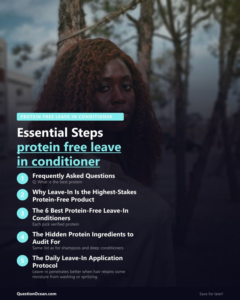 Key takeaways about protein free leave in conditioner