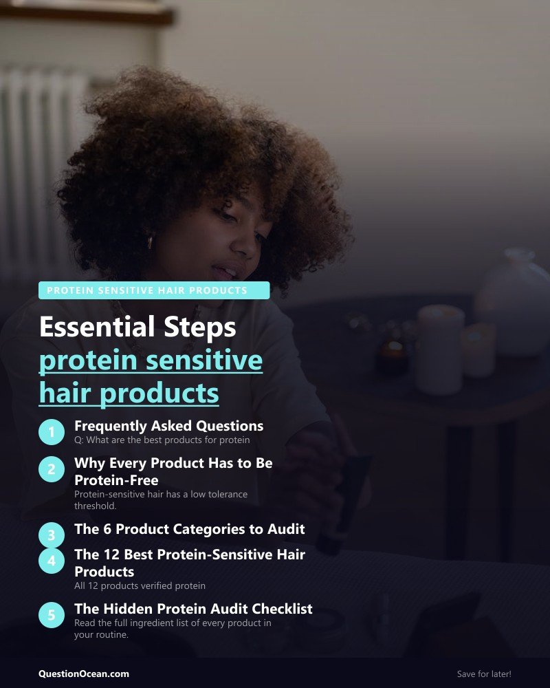 Key takeaways about protein sensitive hair products