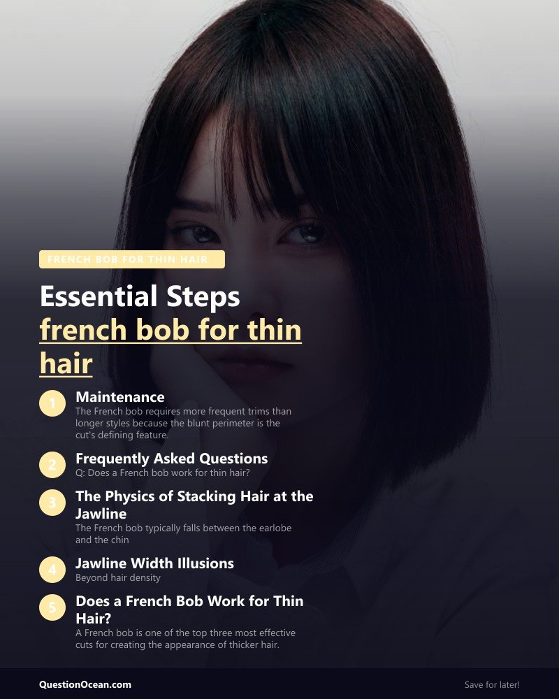 Key takeaways about french bob for thin hair