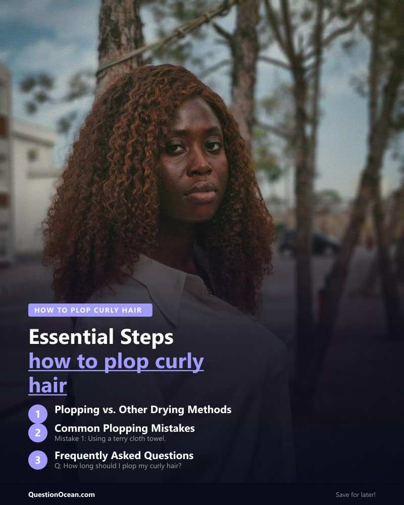Key takeaways about how to plop curly hair