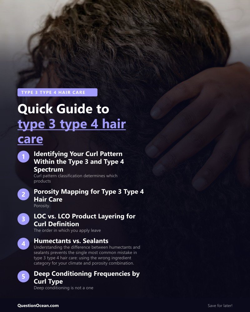 Key takeaways about type 3 type 4 hair care
