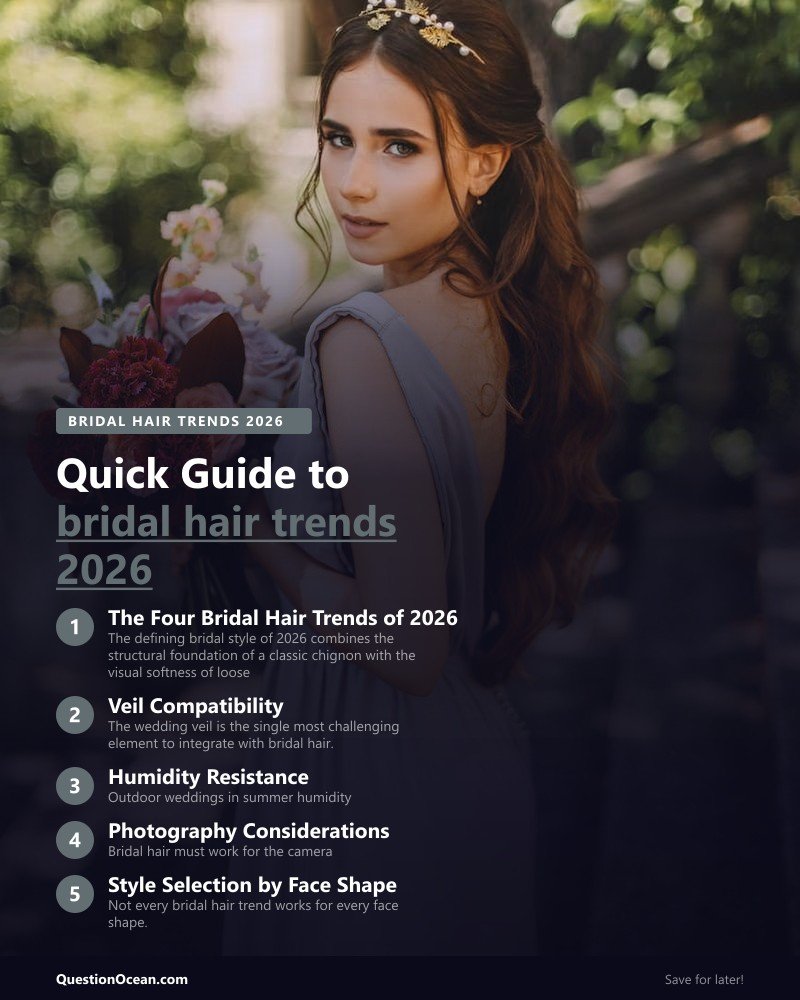 Key takeaways about bridal hair trends 2026