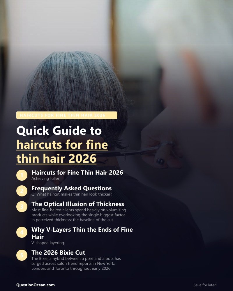 Key takeaways about haircuts for fine thin hair 2026