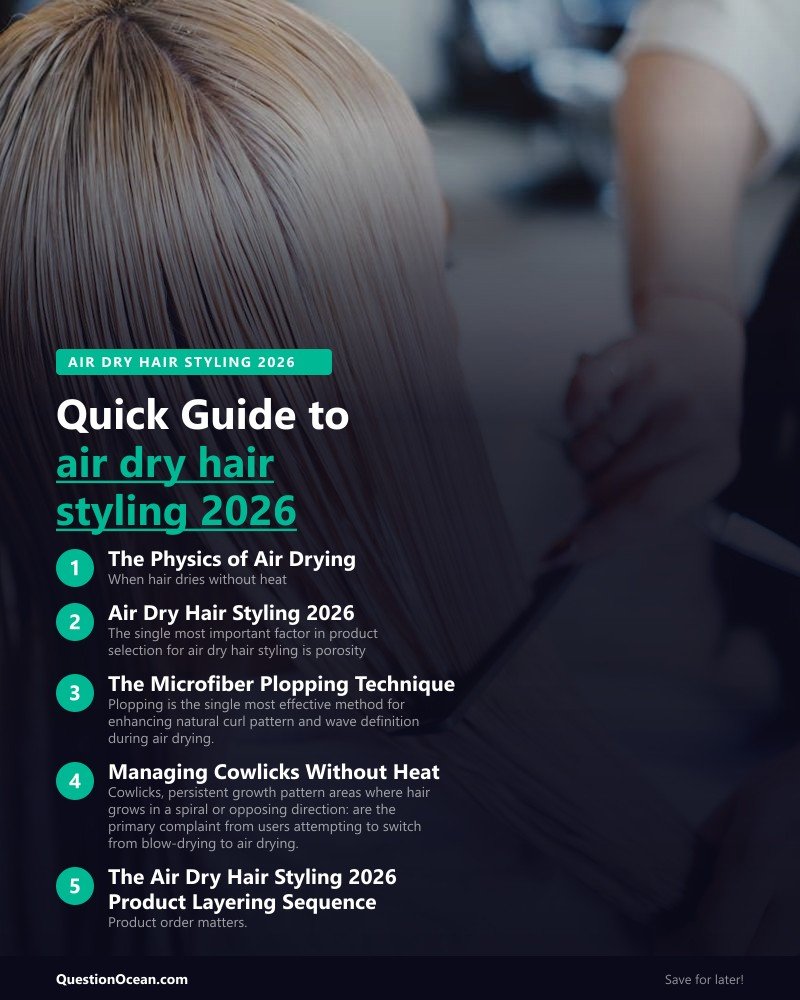 Key takeaways about air dry hair styling 2026