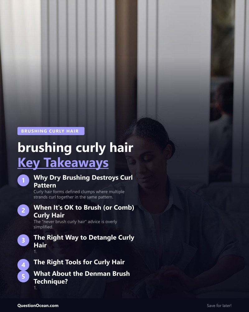 Key takeaways about brushing curly hair