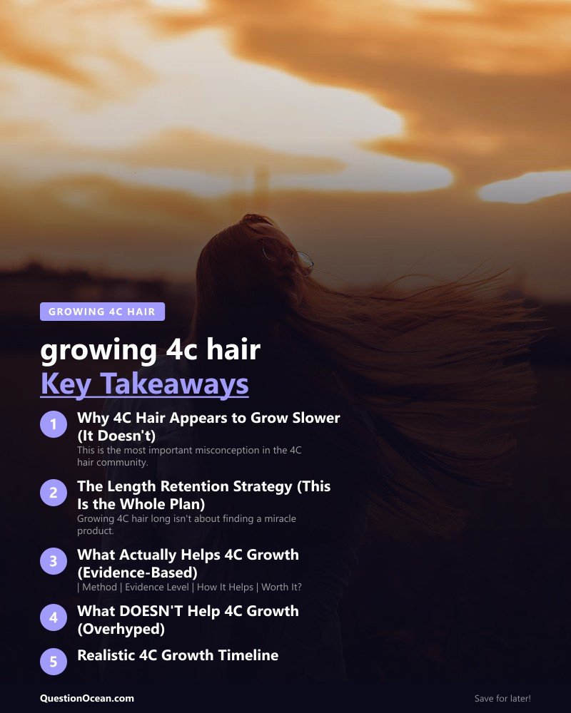 Key takeaways about growing 4c hair