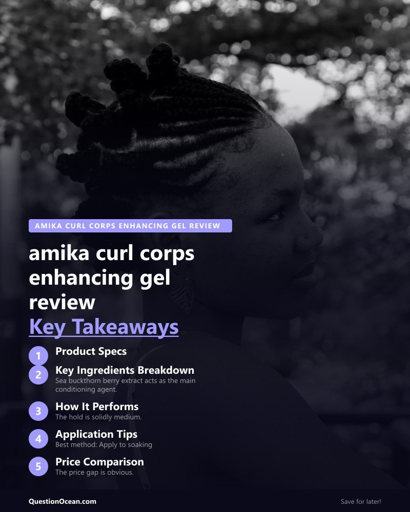Key takeaways about amika curl corps enhancing gel review