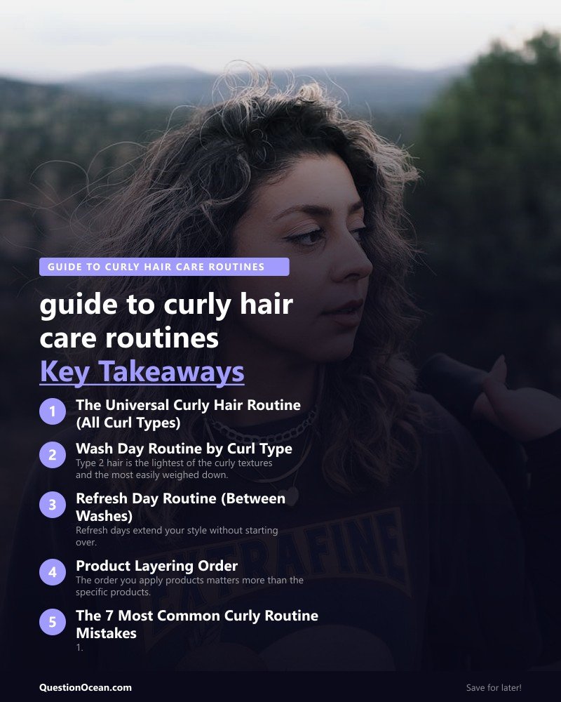 Key takeaways about guide to curly hair care routines